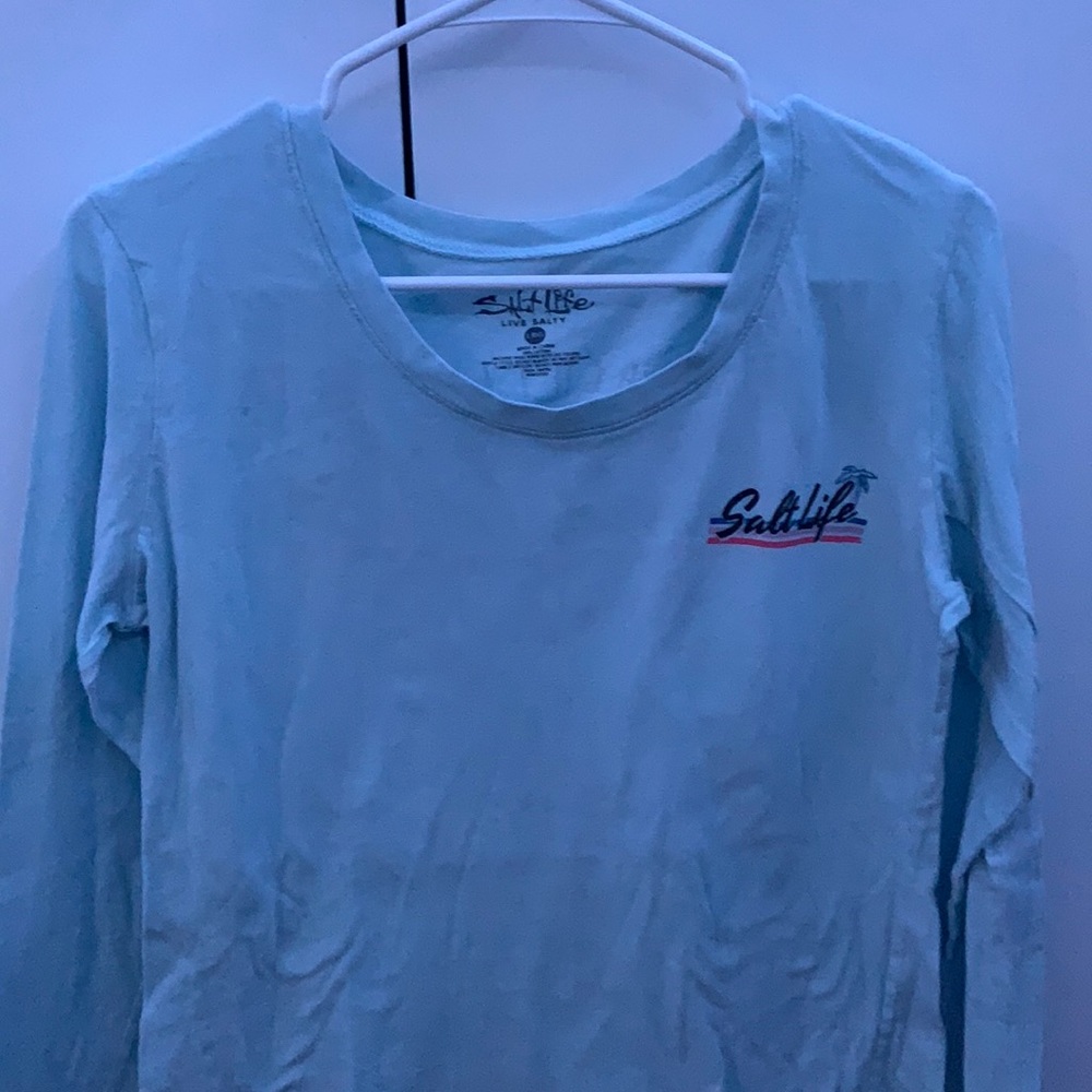 Salt Life Light Blue thin long sleeve, XL